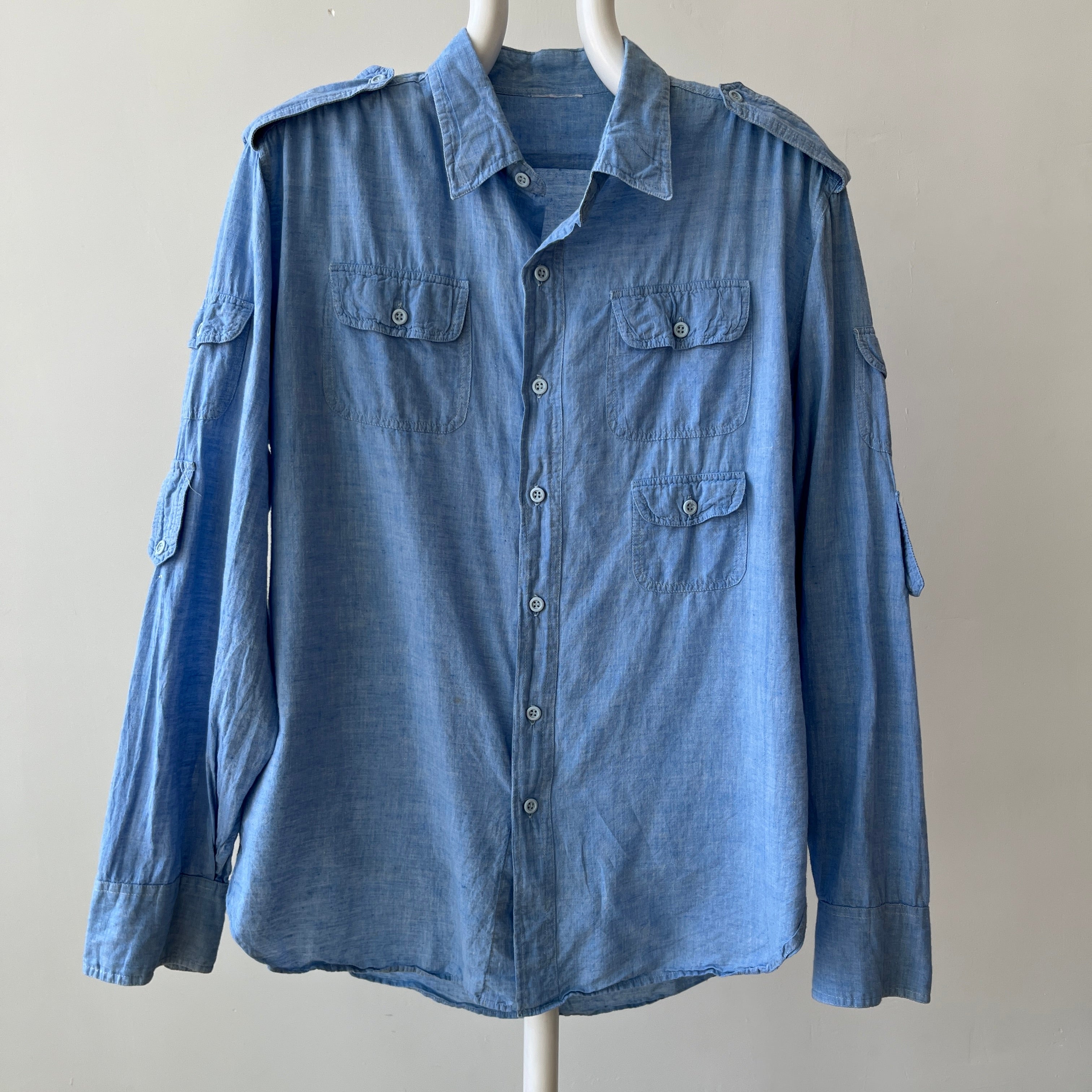 1970s 5 Pocket Chambray Shirt