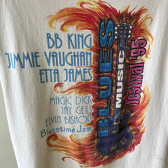 1995 Cut Up BB King, Jimmie Vaughan and Etta James Blues Fest Front and Back T-Shirt