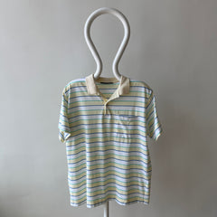 1970/80s Striped Polo Shirt - Pull