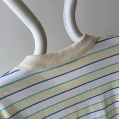 1970/80s Striped Polo Shirt - Pull