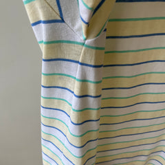 1970/80s Striped Polo Shirt - Pull