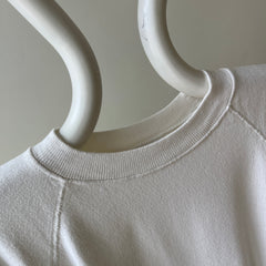 1980s Hanes Natural White Raglan with Sharpie - Pull