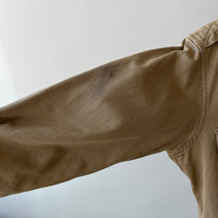 1960's Heavyweight Tan Button-Up Military Shirt