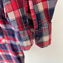 1970/80s Red, White and Blue Single Sided Lightweight Cotton Flannel