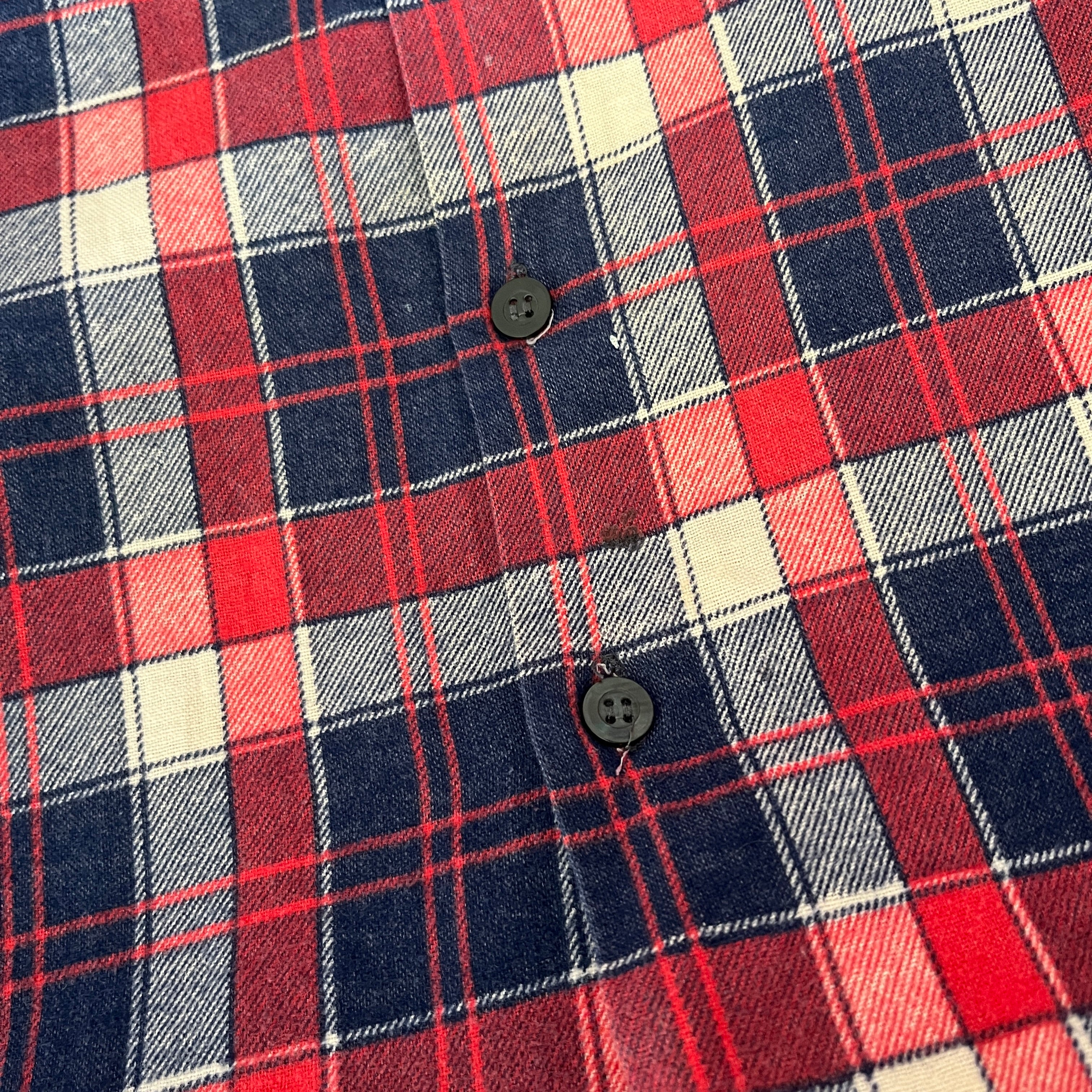 1970/80s Red, White and Blue Single Sided Lightweight Cotton Flannel