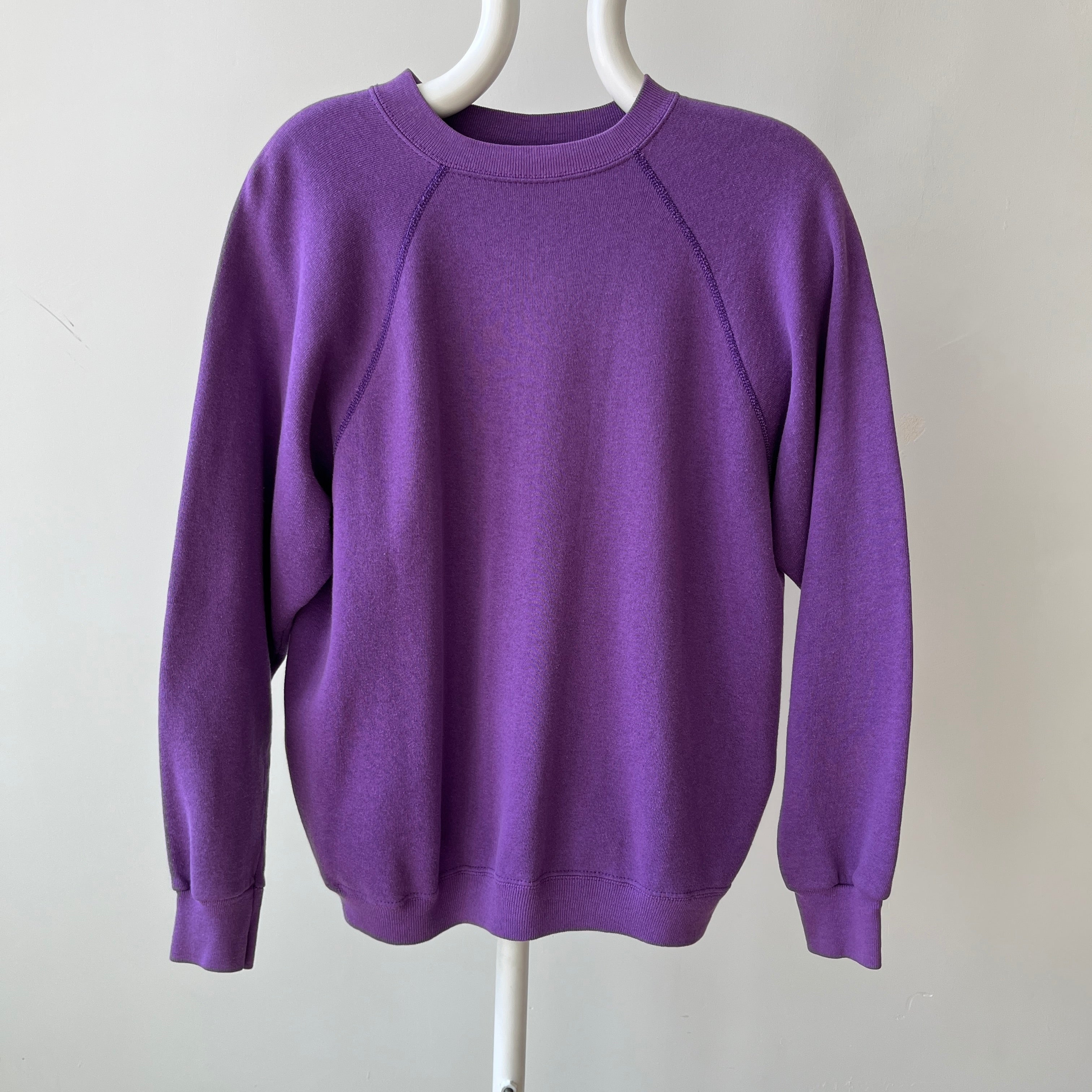 1970s Blank Faded Purple Sweatshirt