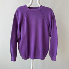 1970s Blank Faded Purple Sweatshirt