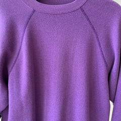 1970s Blank Faded Purple Sweatshirt