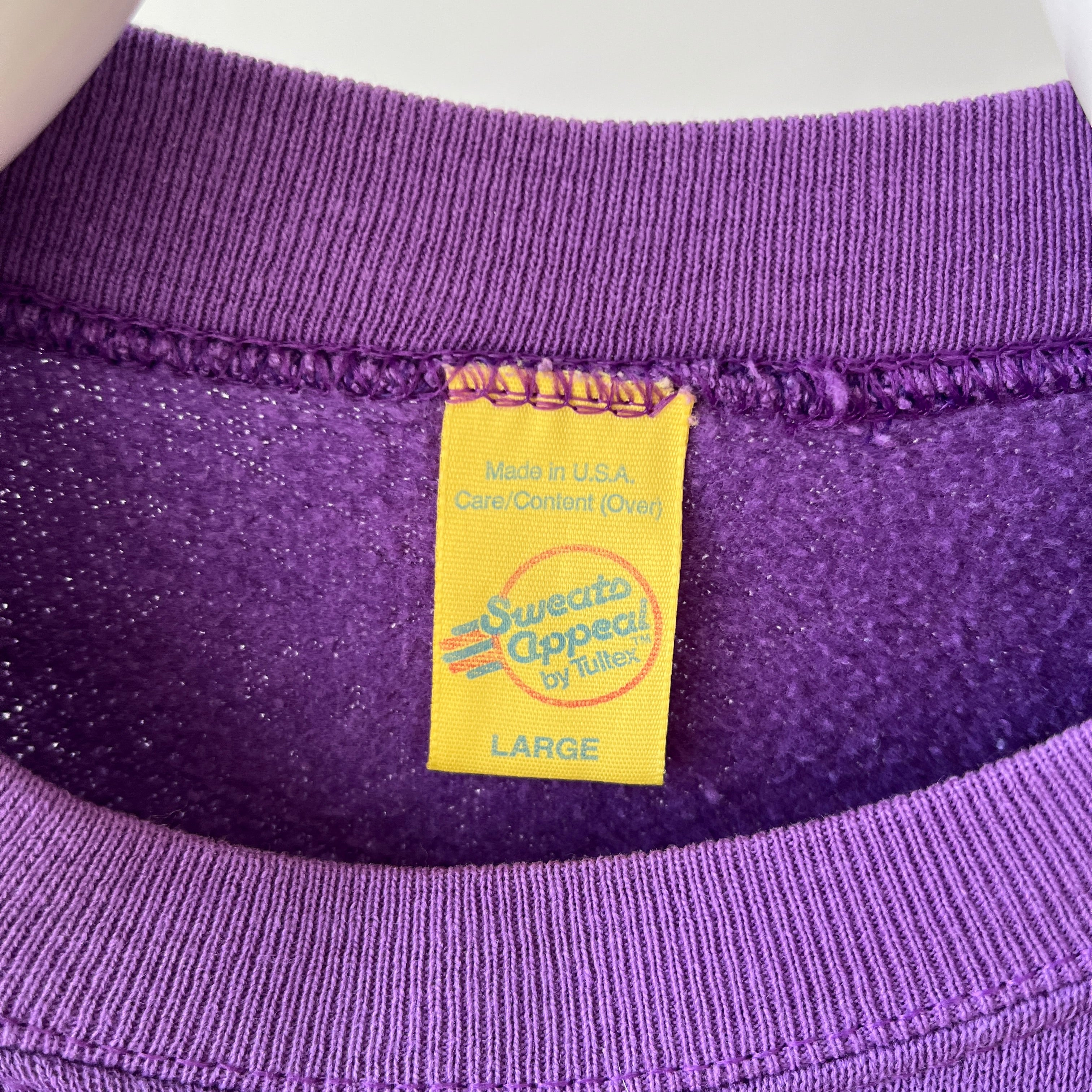 1970s Blank Faded Purple Sweatshirt