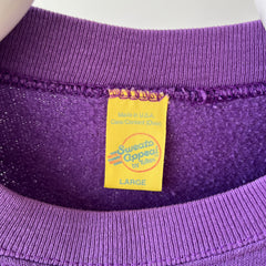 1970s Blank Faded Purple Sweatshirt