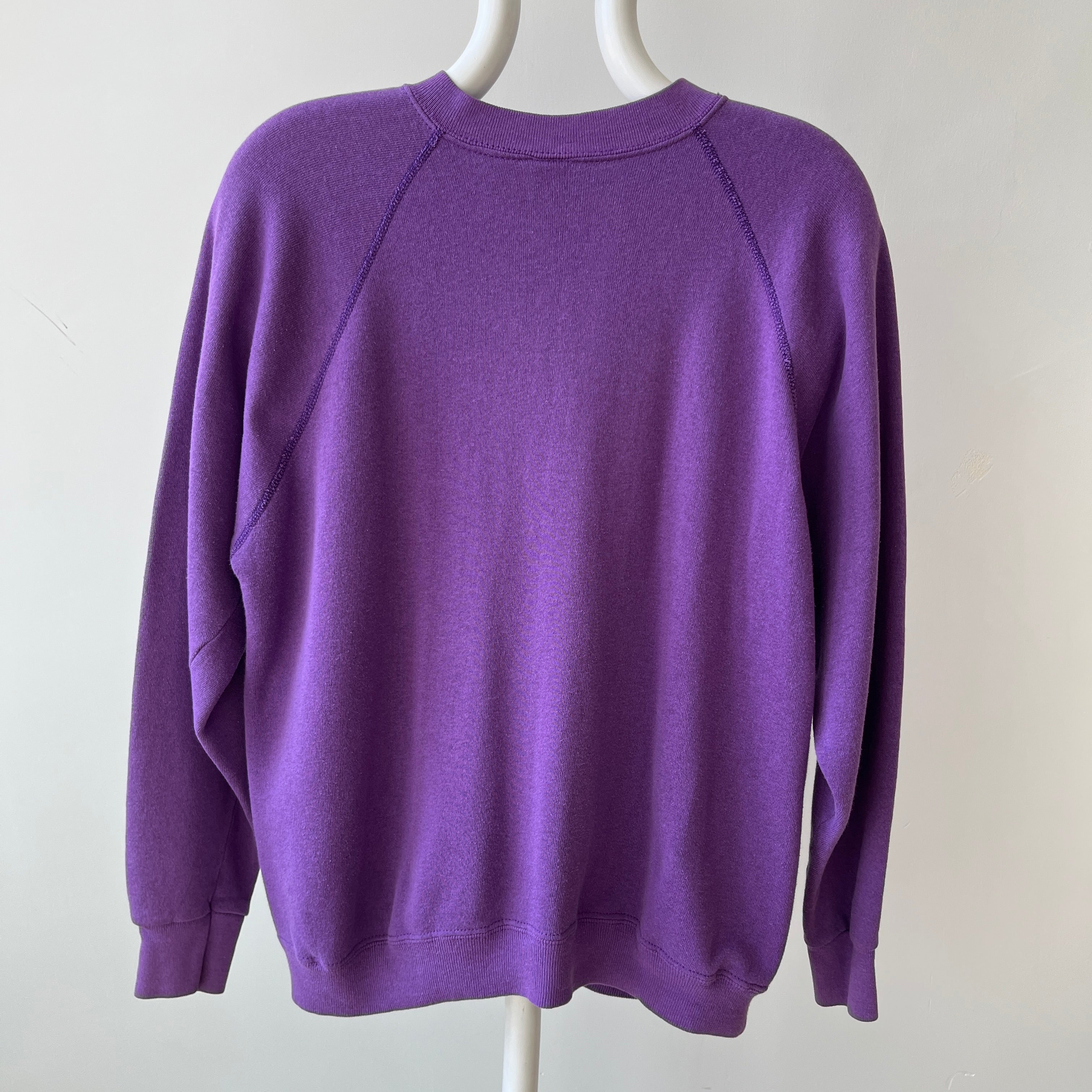 1970s Blank Faded Purple Sweatshirt