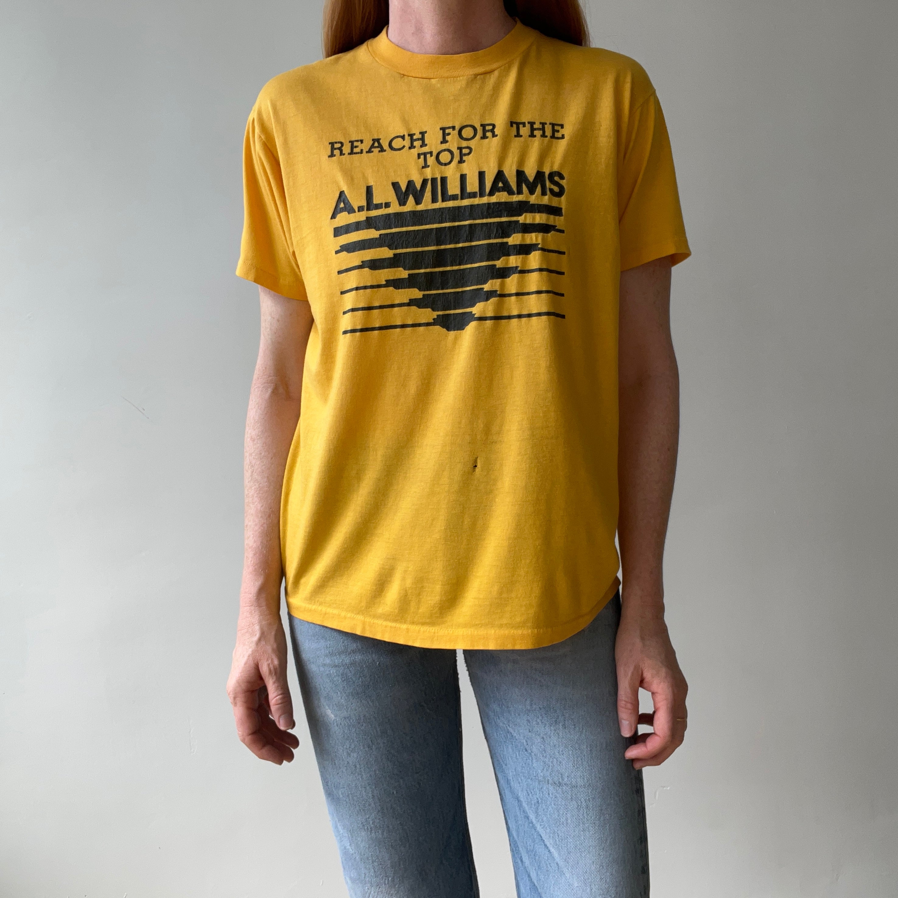 1980s Reach For The Top A.J. Williams T Shirt - Backside Too
