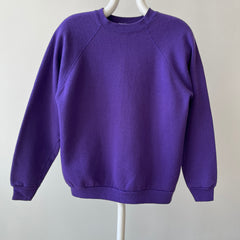 1990s Blank Purple Sweatshirt