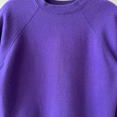 1990s Blank Purple Sweatshirt