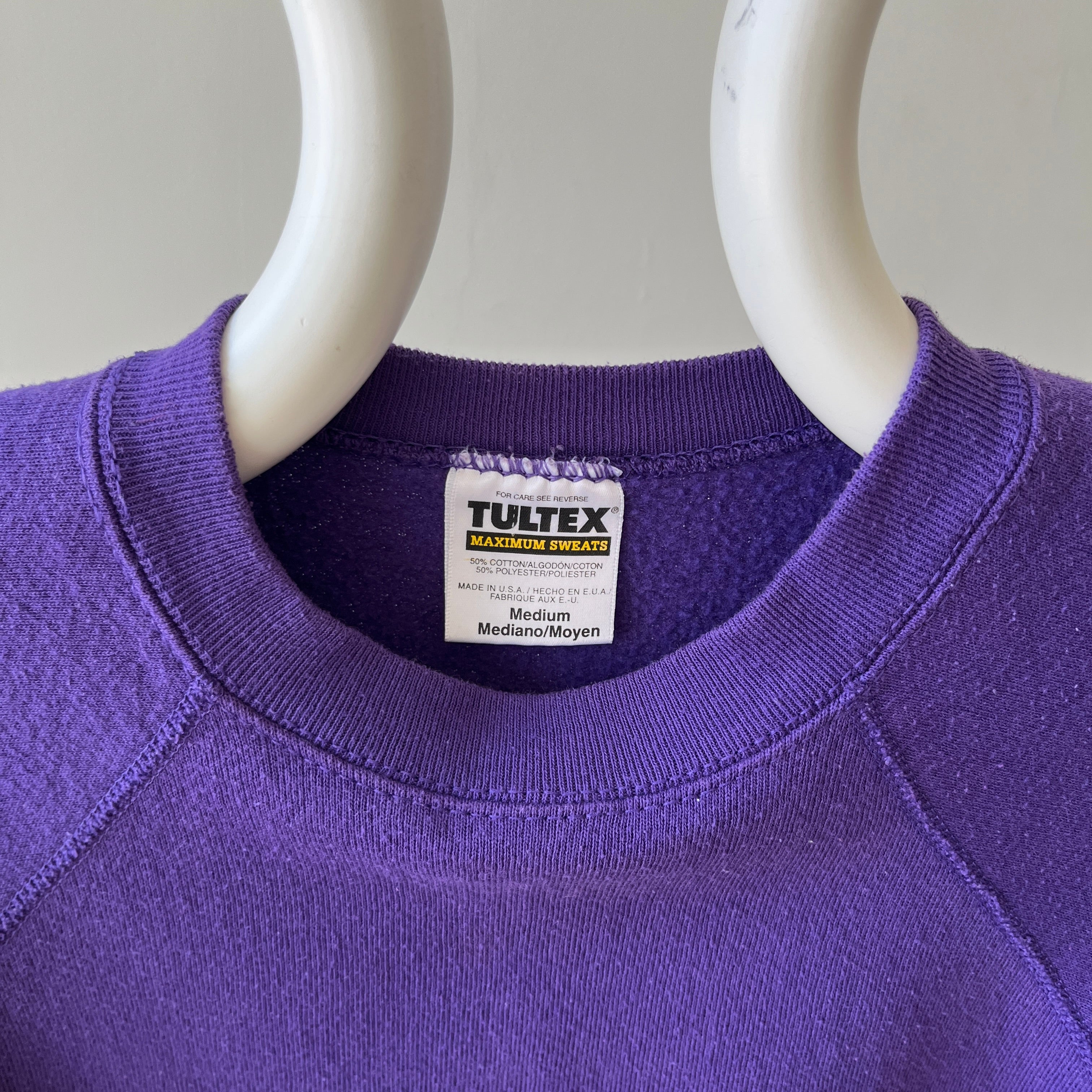 1990s Blank Purple Sweatshirt