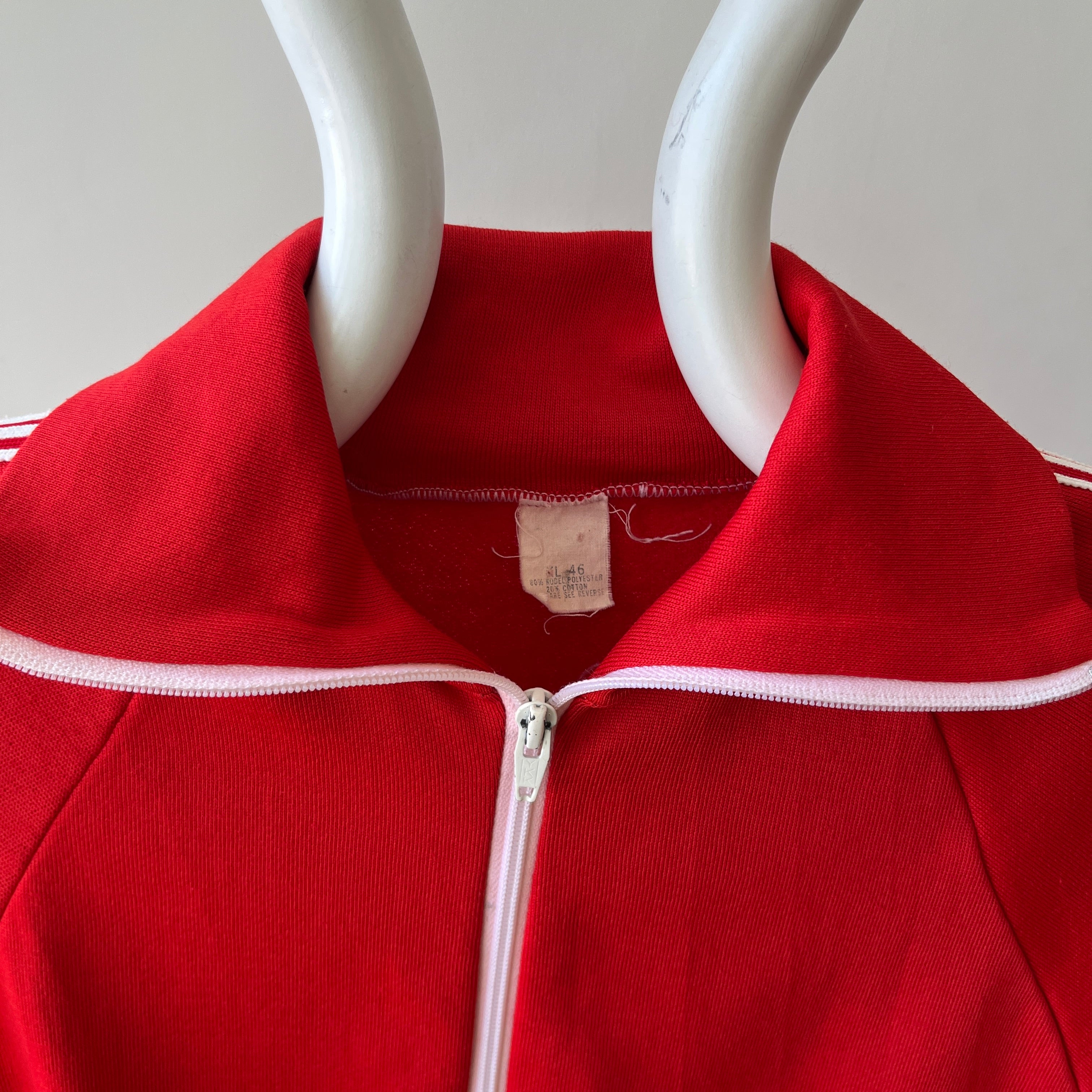 1970s Red and White Track Jacket - !!!!