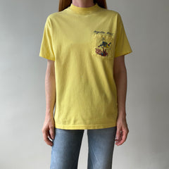 1980s Anguilla B.W.I Pocket T Shirt