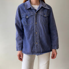 1970s Lined Extra Cool Denim Cowboy Jacket - Snap Front - WOAH