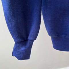 1970/80s Cozy Blank Navy Longer Sweatshirt by Sportswear