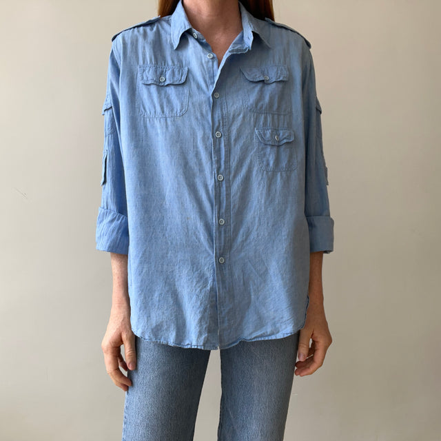 1970s 5 Pocket Chambray Shirt