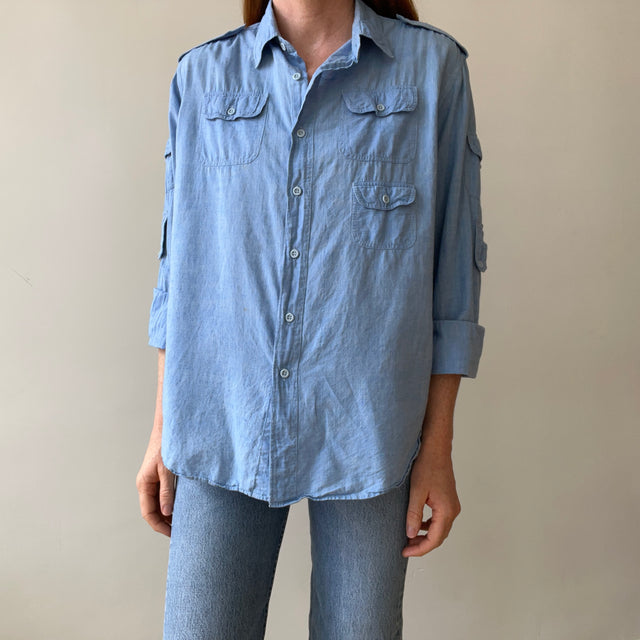 1970s 5 Pocket Chambray Shirt
