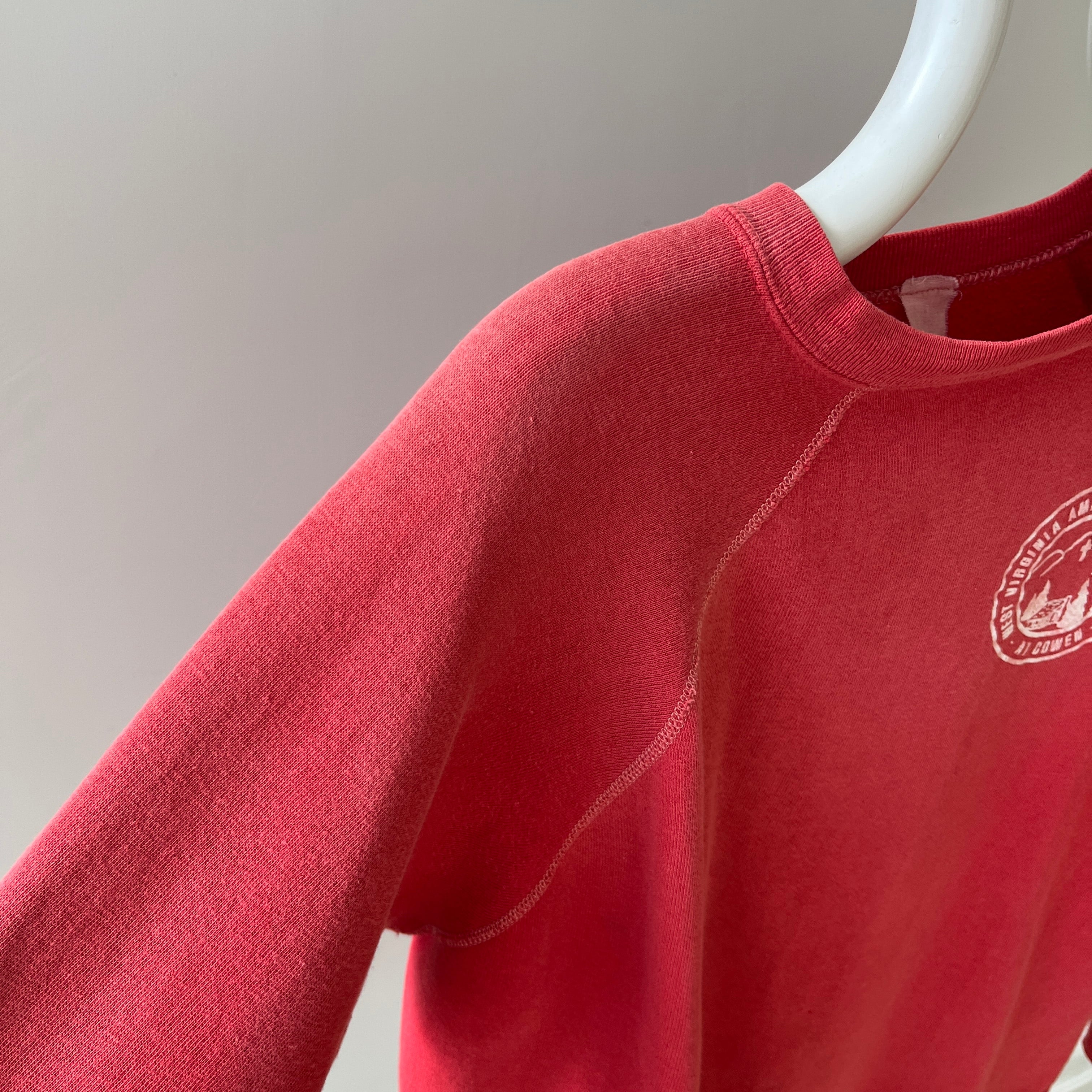 1970s (early) West Virginia American Baptist Camp Sun Faded Beyond Collectible Sweatshirt