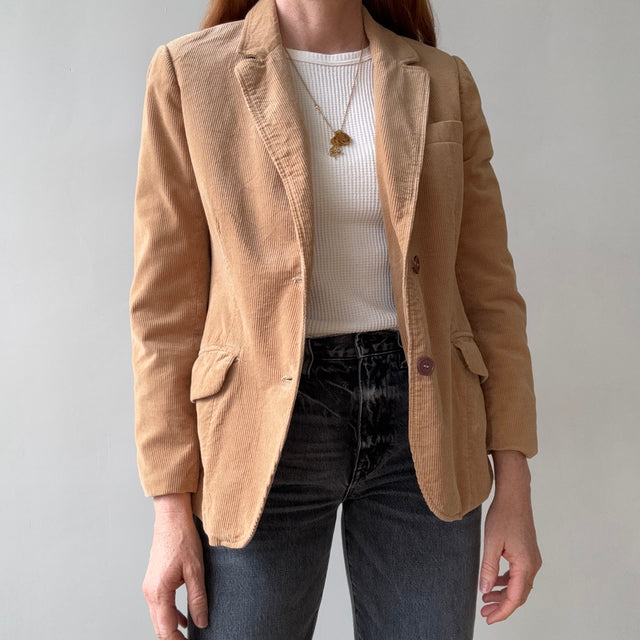 1980s Lined Corduroy Blazer