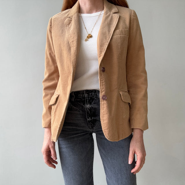 1980s Lined Corduroy Blazer