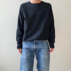 00s Heavy Weight Blank Black Sweatshirt par FOTL - Structuré