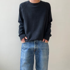00s Heavy Weight Blank Black Sweatshirt par FOTL - Structuré
