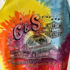 1980s/90s Harley Nicely Beat Up Tie Dye Tank Top