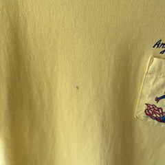 1980s Anguilla B.W.I Pocket T Shirt