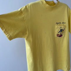 1980s Anguilla B.W.I Pocket T Shirt