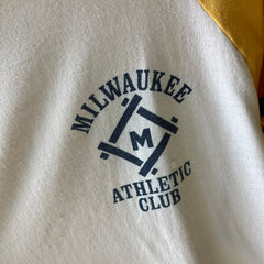 1970s Champion Blue Bar Milwaukee Athletic Club Baseball T-Shirt