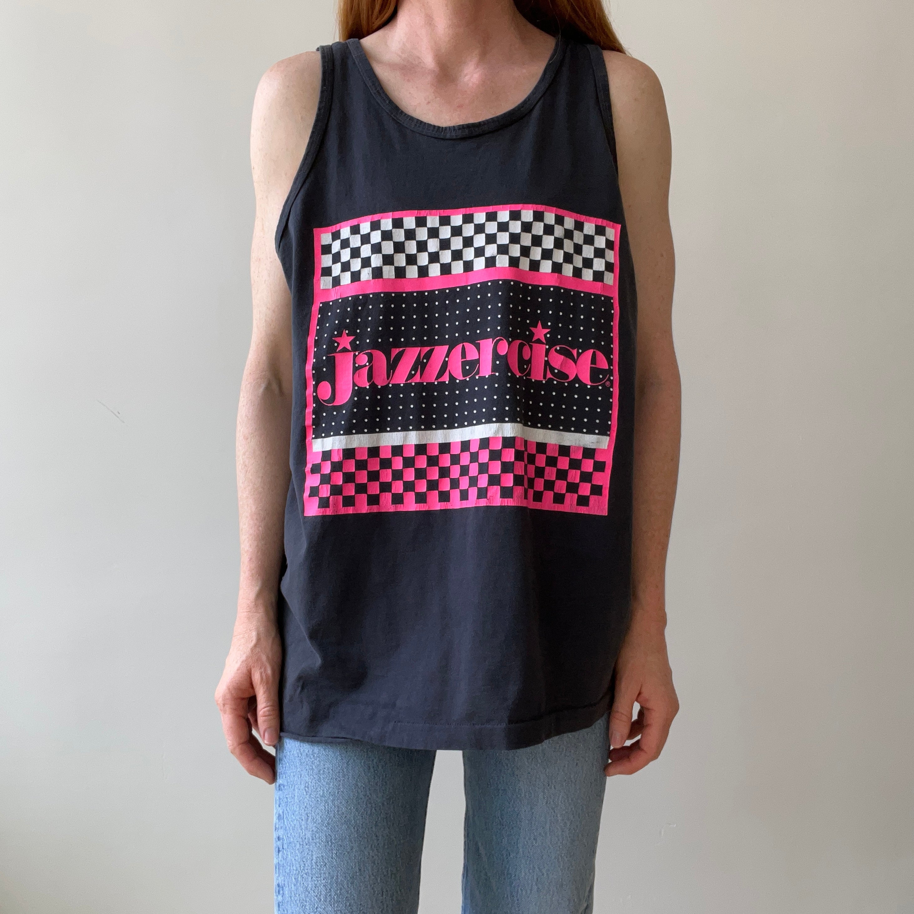 1980s Jazzercise Tank-Top - !!!