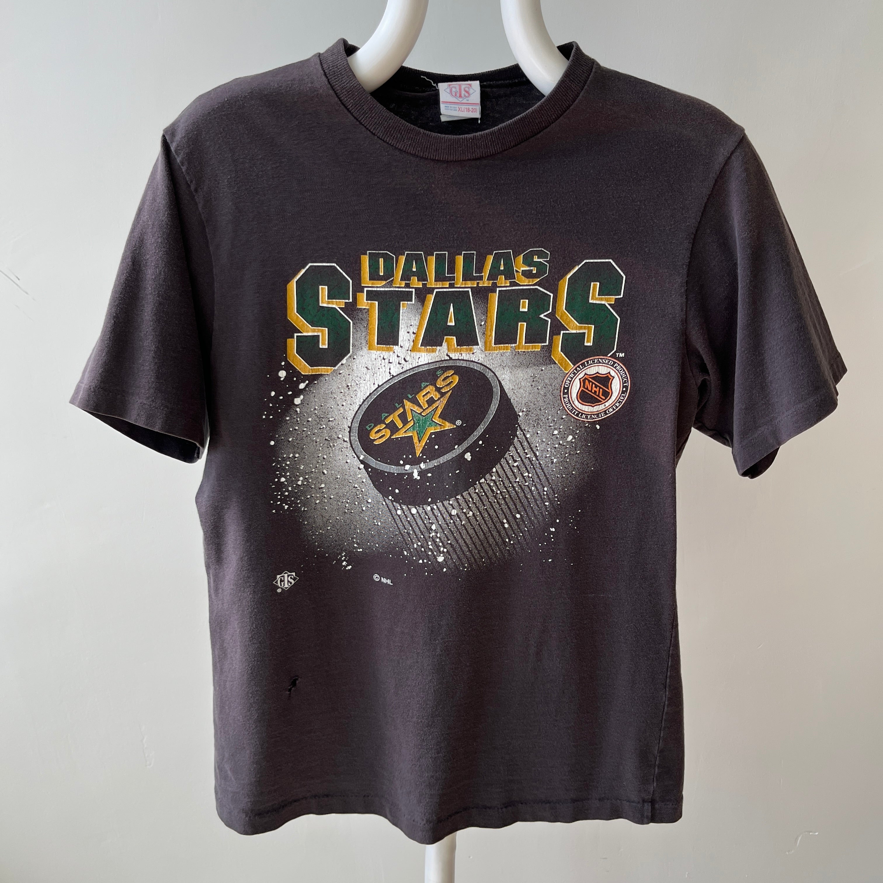 1980/90s Dallas Stars NHL Hockey T-shirt - Smaller Size