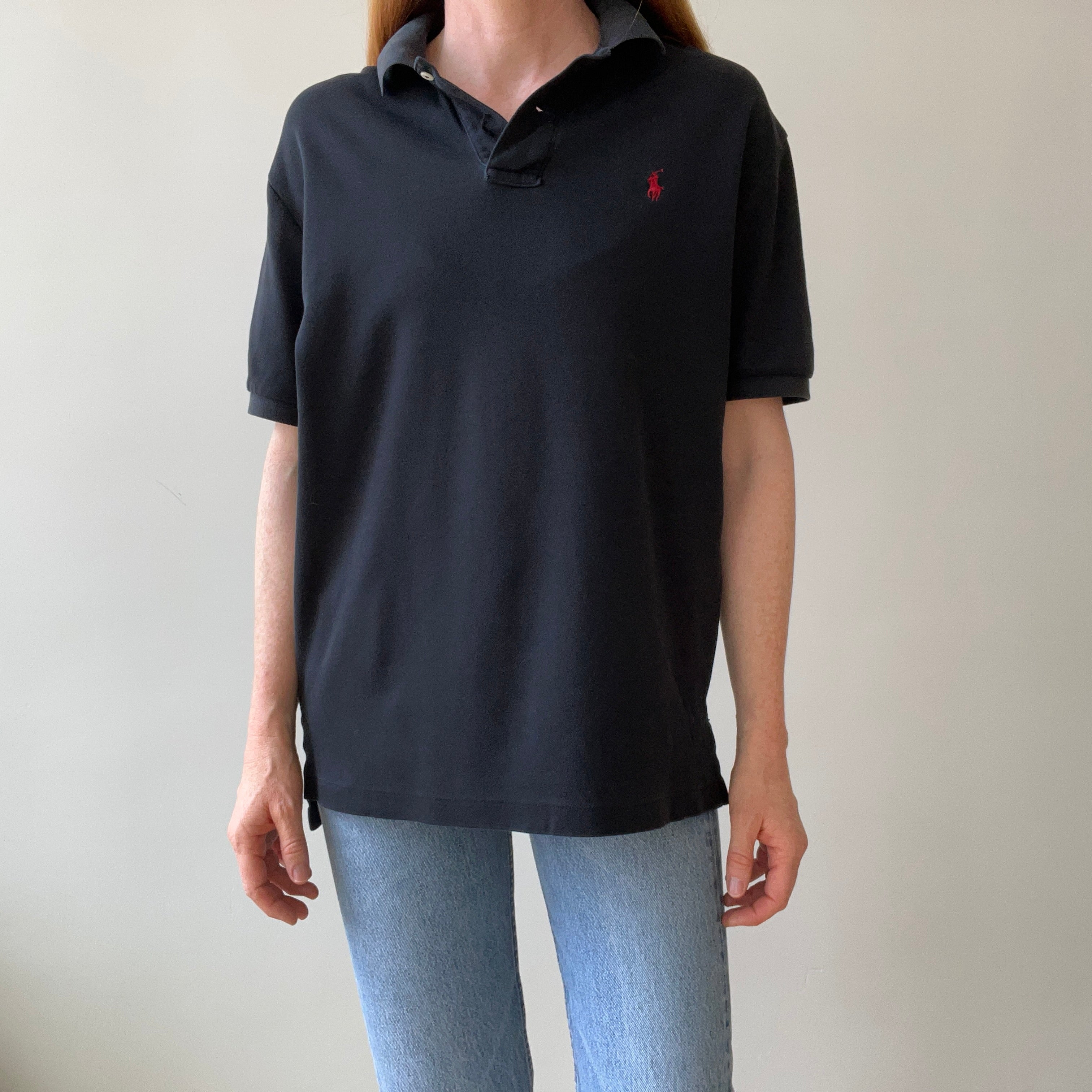 1990s Black Ralph Lauren Polo T-Shirt