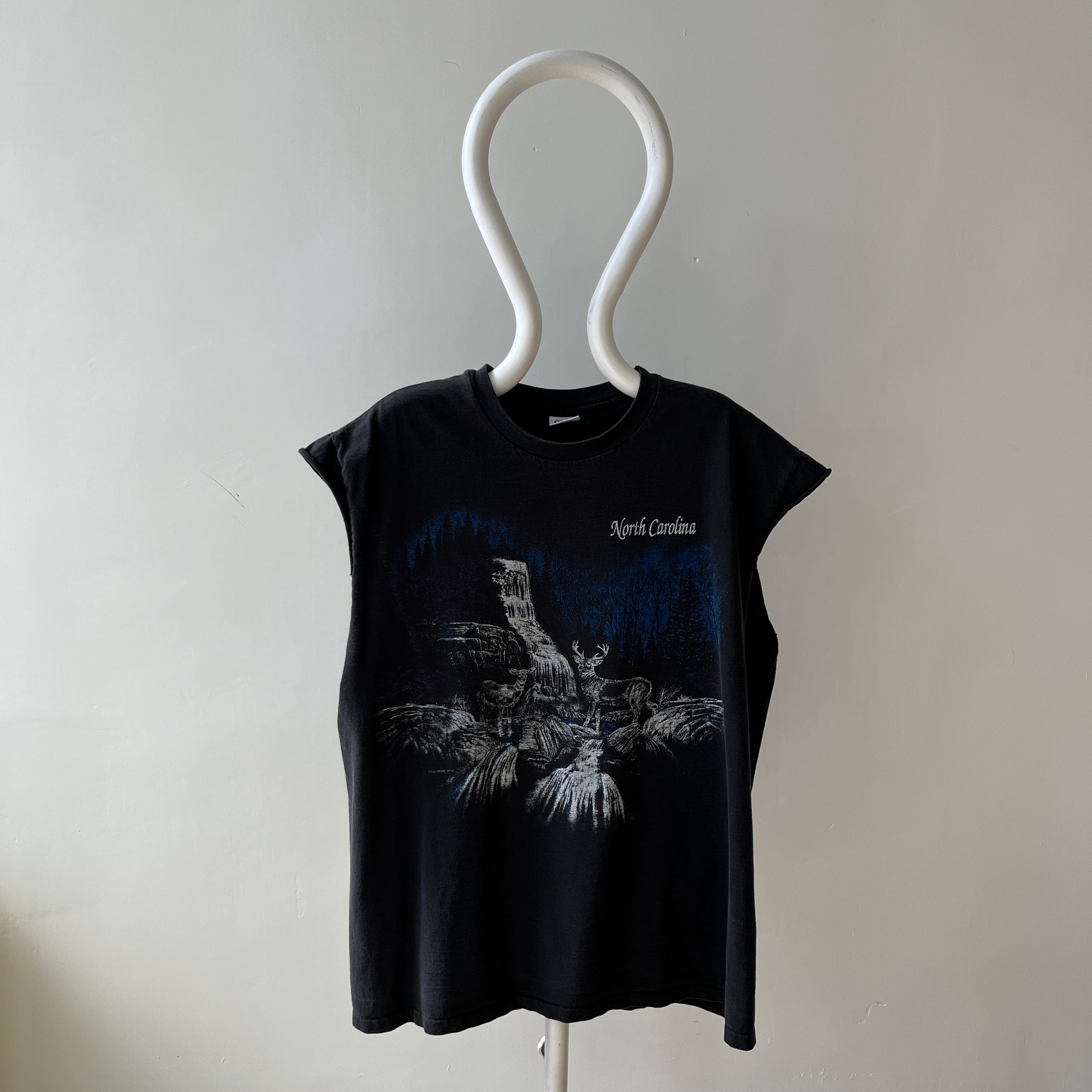 1990s North Carolina Cut Sleeve Animal Tank - 100% Cotton