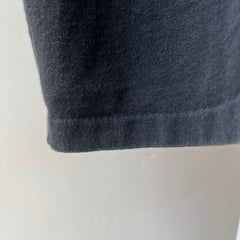 1990s Blank Black Tank Top - XXL