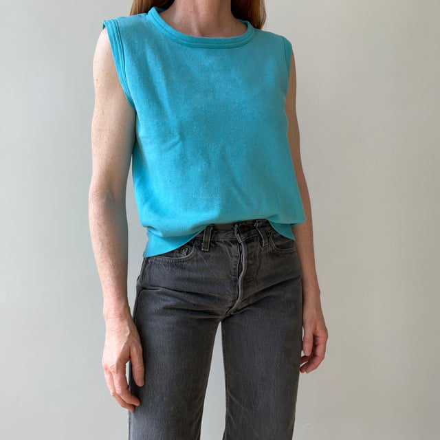1970s Blank Sweatshirt Tank Top - THIS IS A GEM