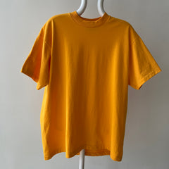 1990s Blank Mustard Yellow T-Shirt