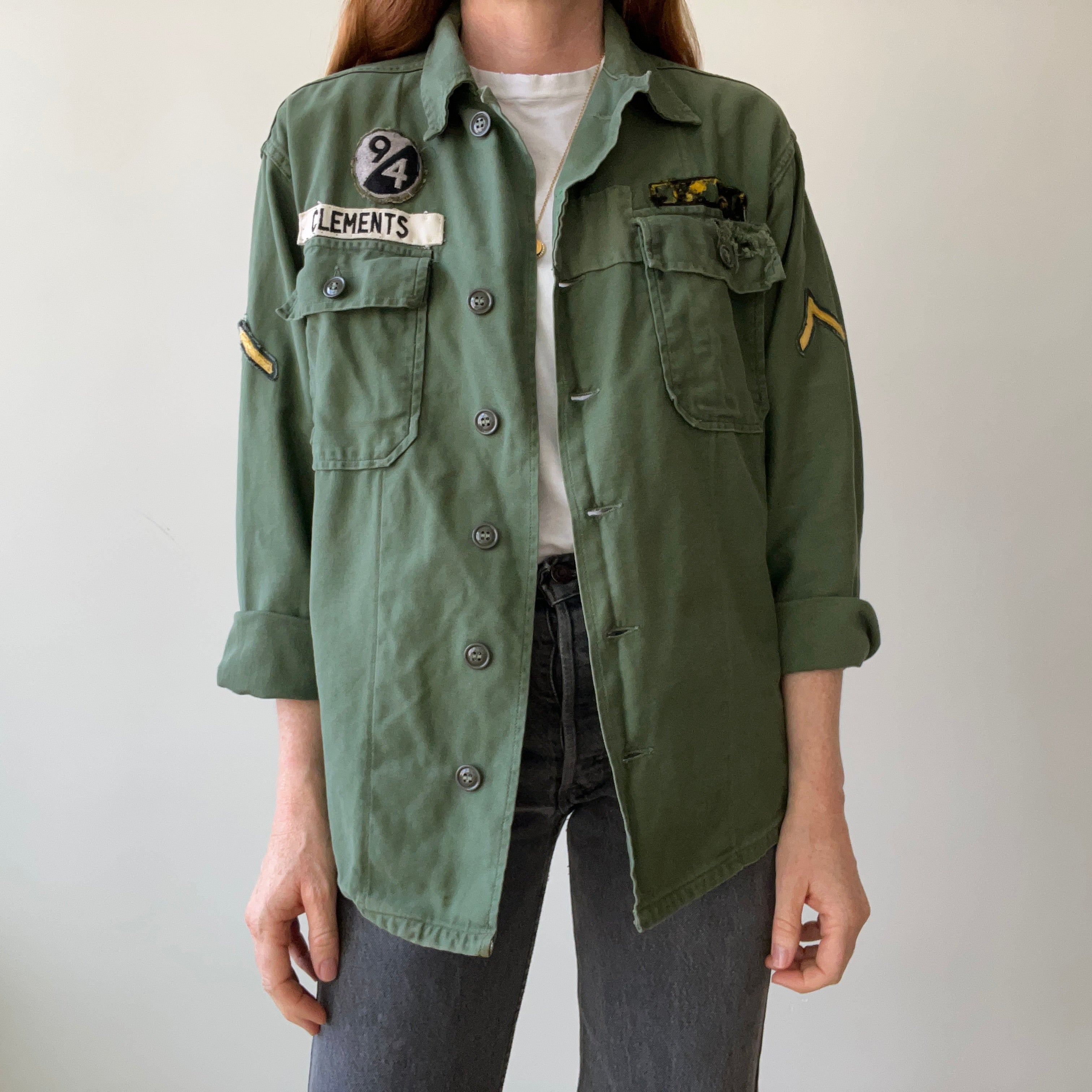 1968 OG-107 Vietnam Era Military Shirt - Clements