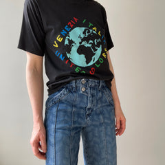 1980/90 Venezia Italia Tourist T-Shirt with a Hole in It