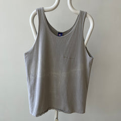 1990s USA Made Champion Sun Faded Grey Tank Top