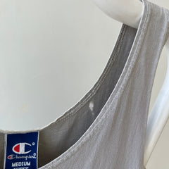 1990s USA Made Champion Sun Faded Grey Tank Top