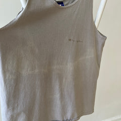 1990s USA Made Champion Sun Faded Grey Tank Top