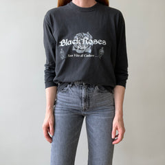 1990's San Vito De Cadore - Italian - Black Roses Pub Long Sleeve T-Shirt