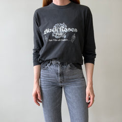 1990's San Vito De Cadore - Italian - Black Roses Pub Long Sleeve T-Shirt