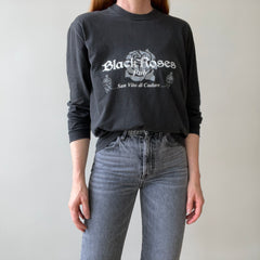 1990's San Vito De Cadore - Italian - Black Roses Pub Long Sleeve T-Shirt