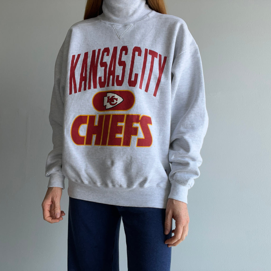 1990s Kansas City Chiefs Turtleneck Sweatshirt by Russell Brand - !!! – Red  Vintage Co